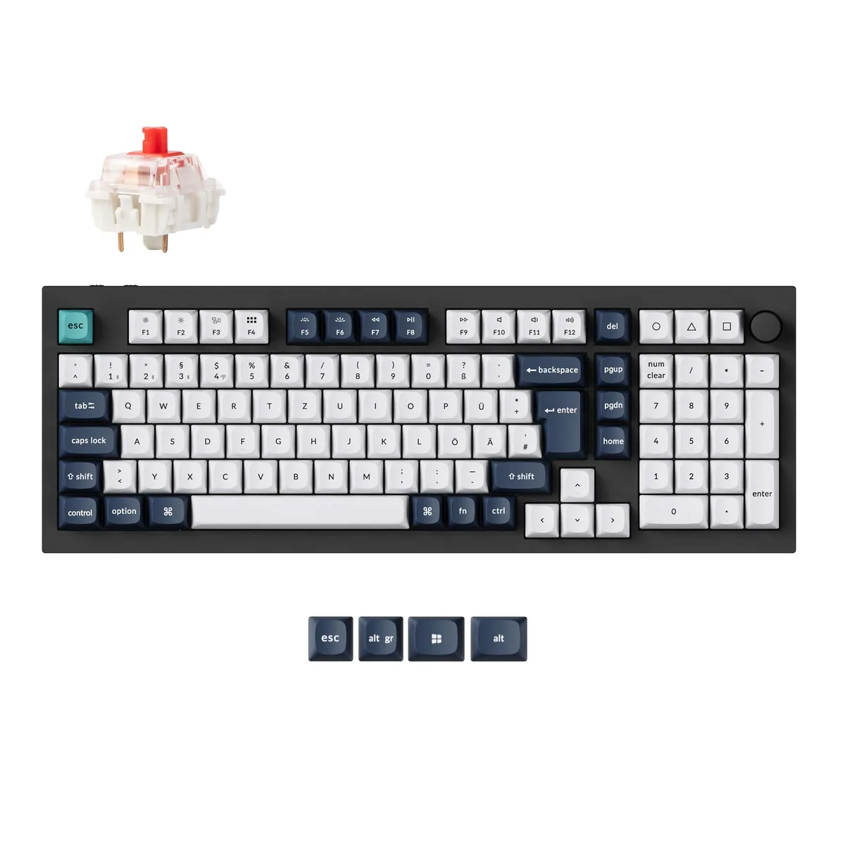 Keychron Q5 Max Qmk Via Wireless Custom Mechanical Keyboard Iso Layout Collection