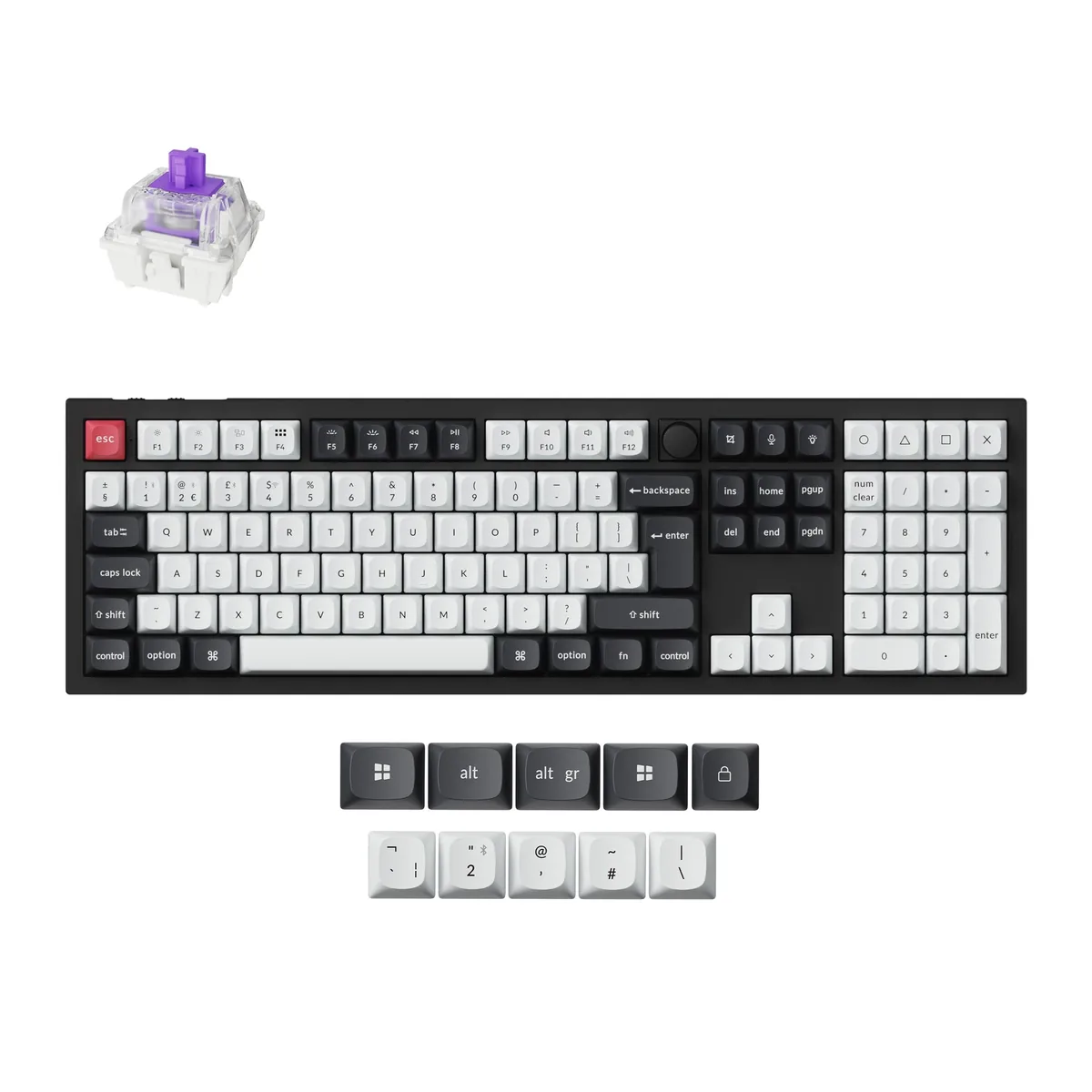 Keychron Q6 He Qmk Wireless Custom Keyboard Iso Layout Collection