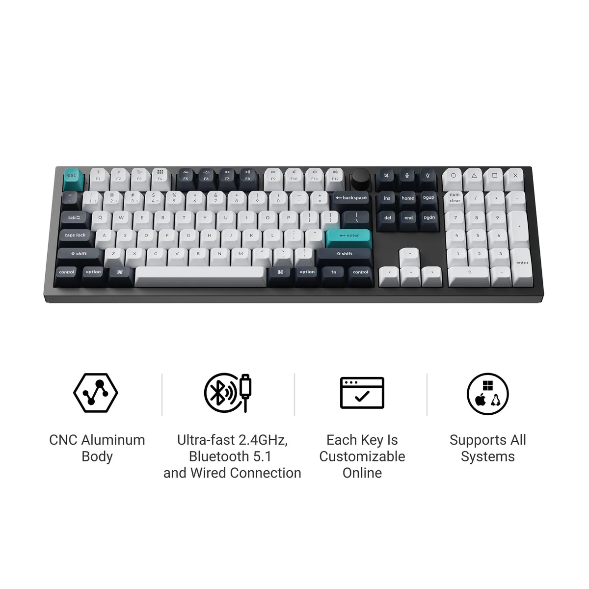 Keychron Q6 Max Qmk Via Wireless Custom Mechanical Keyboard