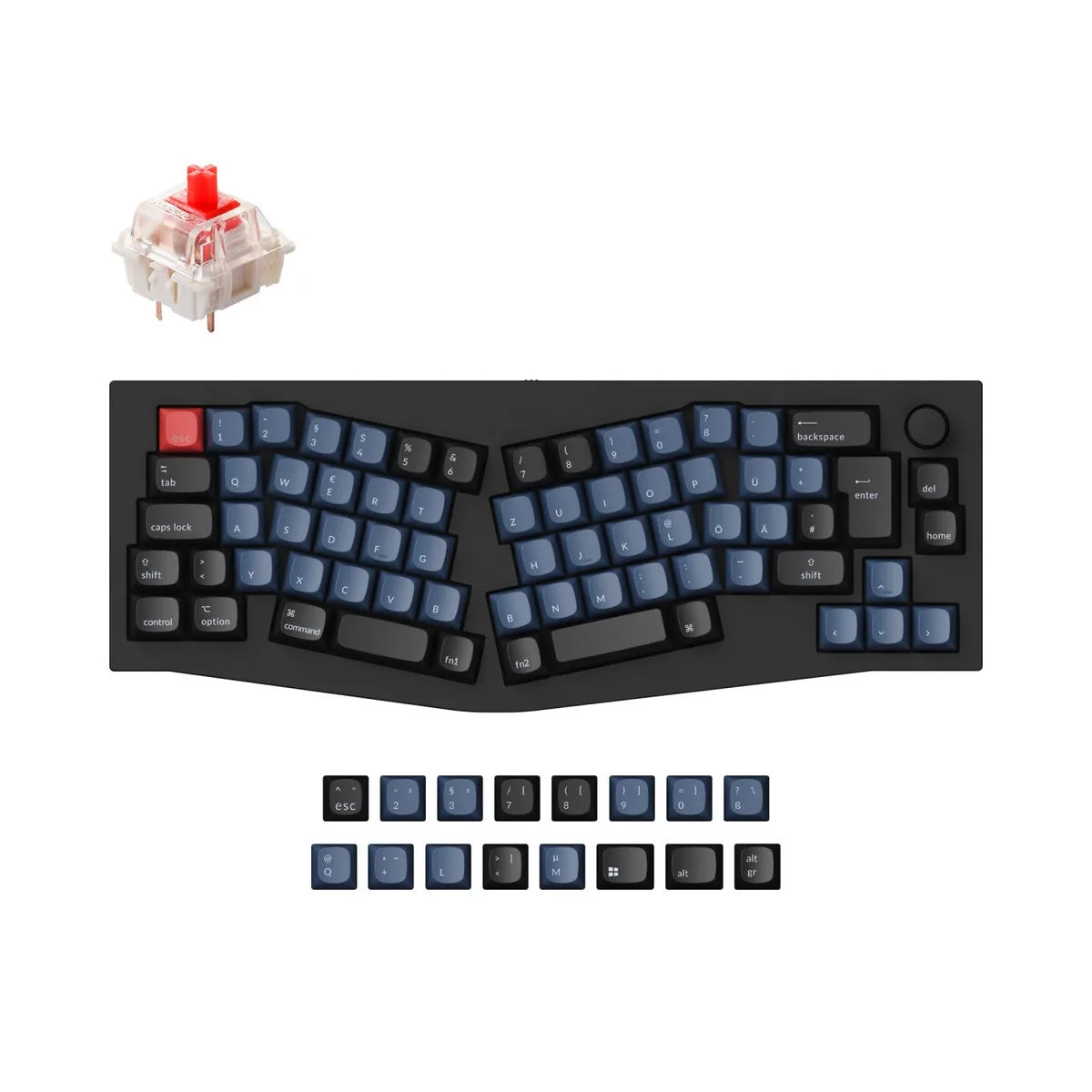 Keychron Q8 Alice Layout Qmk Custom Mechanical Keyboard Iso Layout Collection