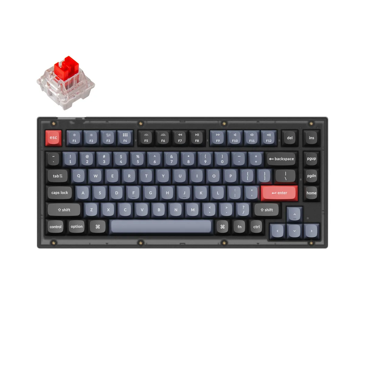 Keychron V1 Qmk Via Custom Mechanical Keyboard