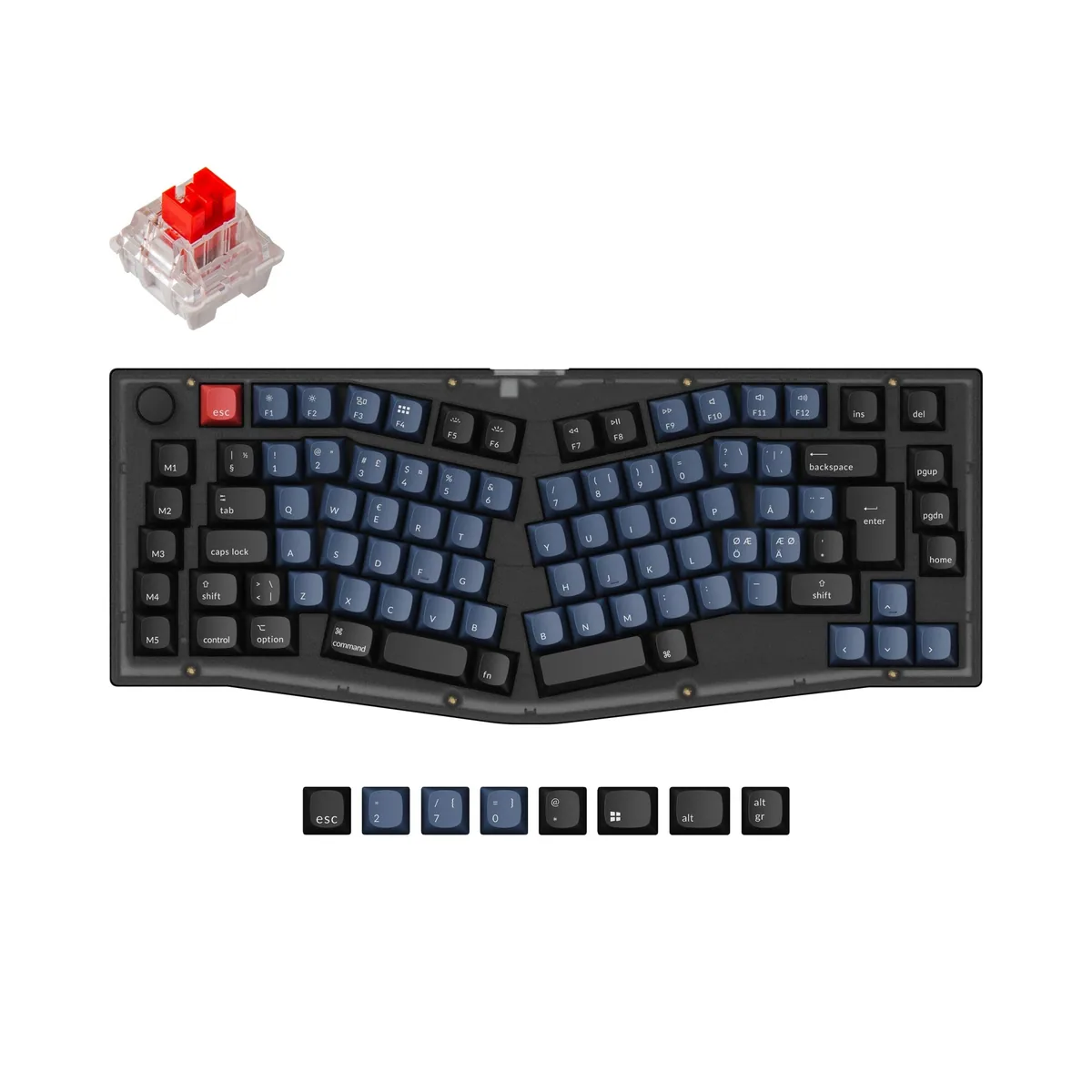 Keychron V10 Alice Layout Qmk Custom Mechanical Keyboard Iso Layout Collection