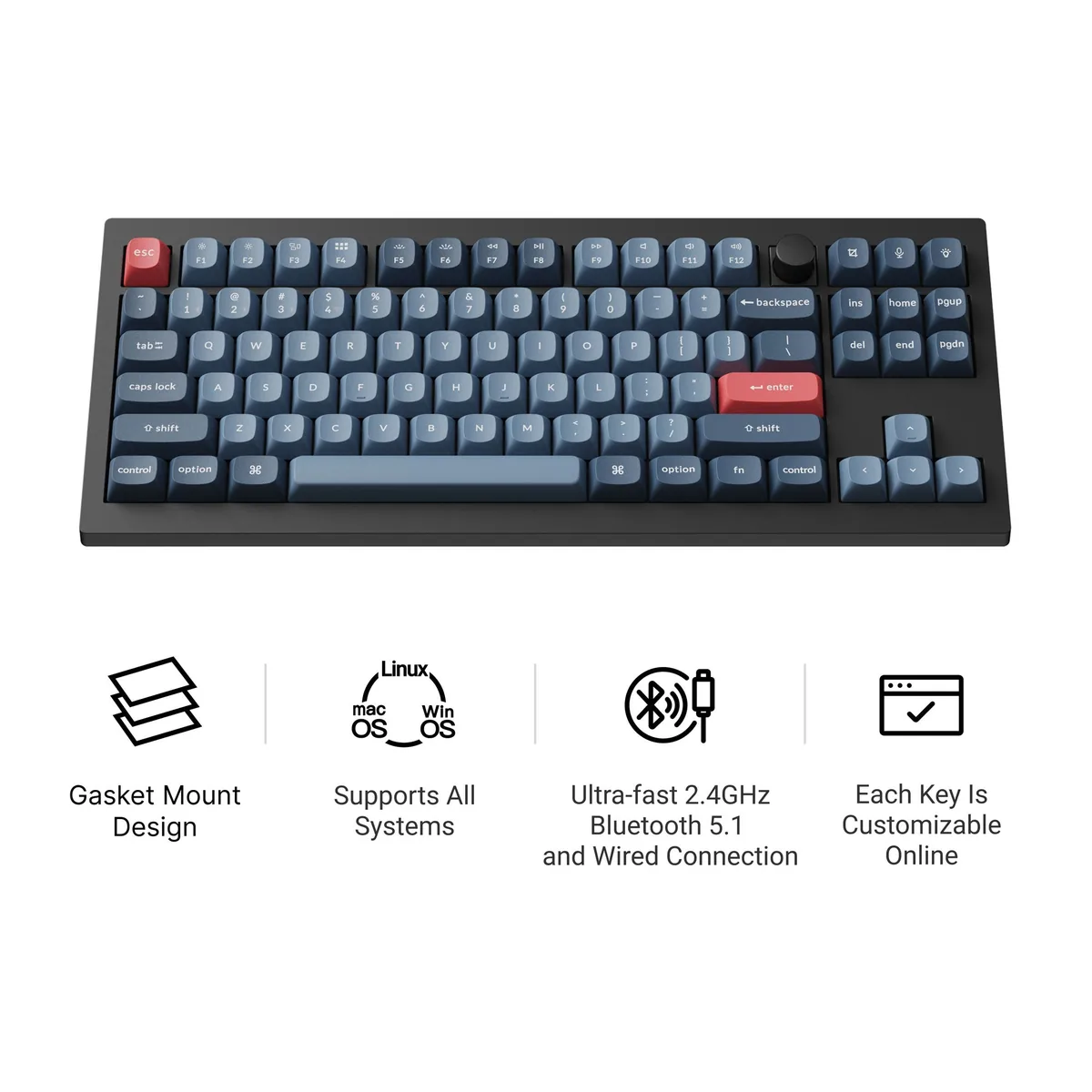 Keychron V3 Max Qmk Via Wireless Custom Mechanical Keyboard