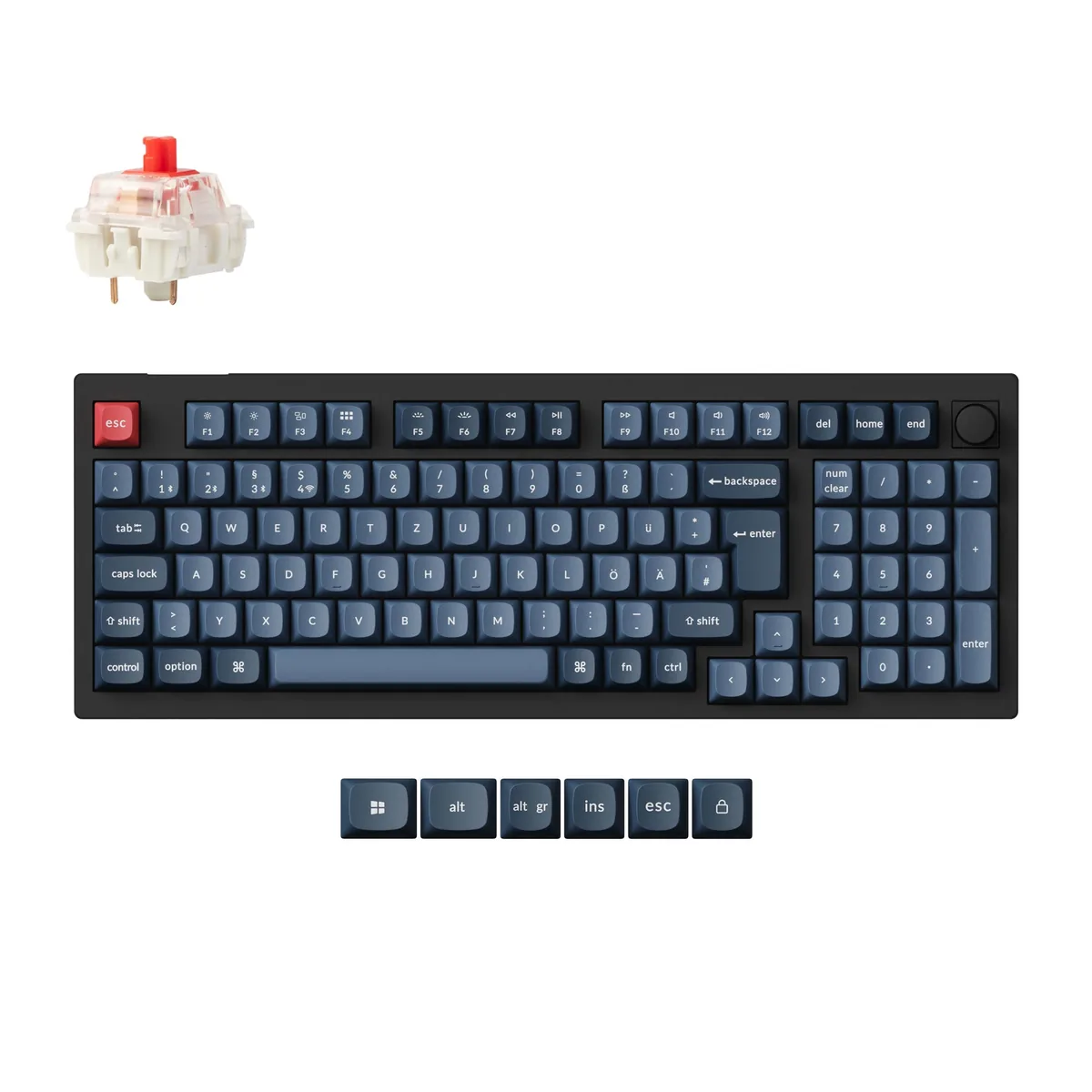 Keychron V5 Max Qmk Via Wireless Custom Mechanical Keyboard Iso Layout Collection