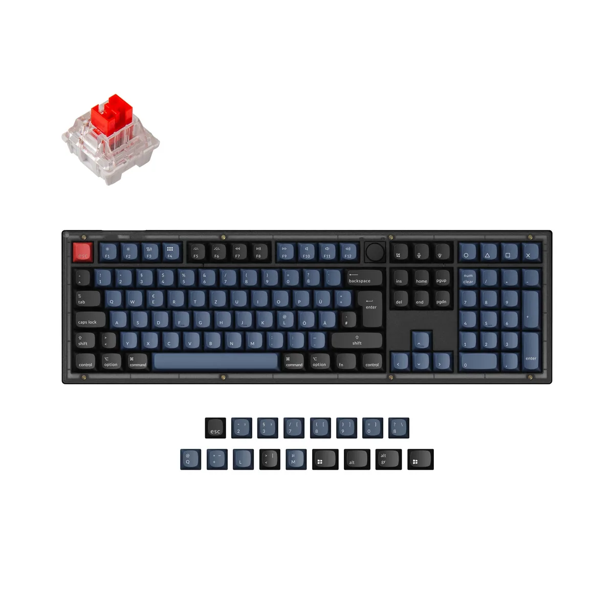 Keychron V6 Qmk Custom Mechanical Keyboard Iso Layout Collection
