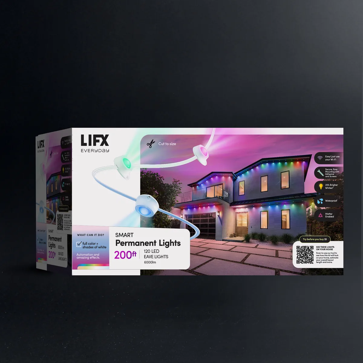 LIFX Everyday Outdoor Permanent Lights 200ft Kit - White