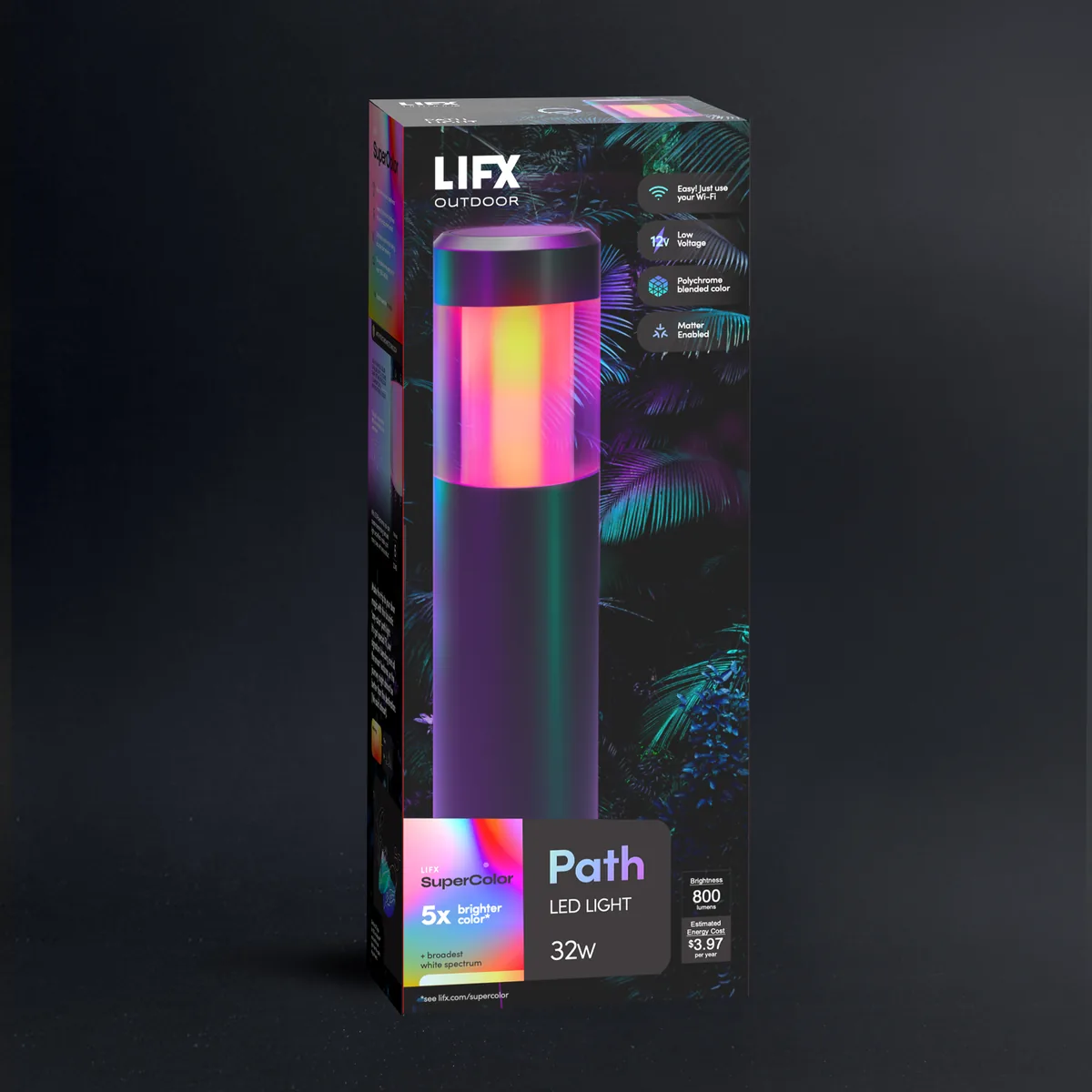 LIFX Outdoor SuperColor Path Light Round - 800 Lumens