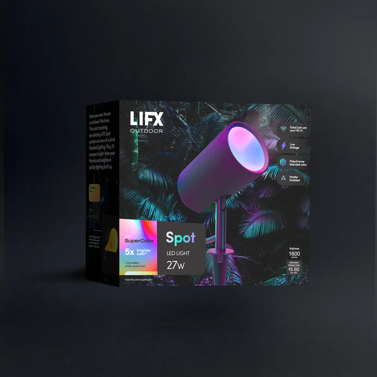 LIFX Outdoor SuperColor Spot Light - 1000 Lumens