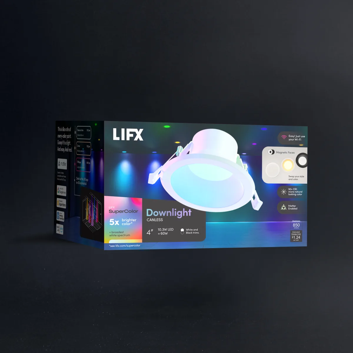 LIFX SuperColor 4" Downlight Canless - 850 Lumens
