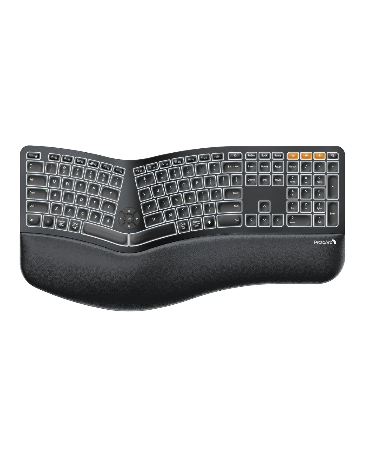 EK01 Plus Backlit Ergonomic Keyboard