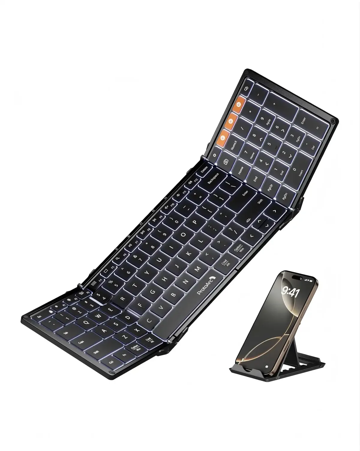 XK01 Plus Backlit Foldable Keyboard