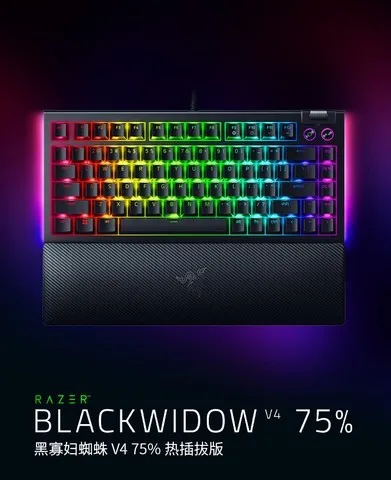 Razer 黑寡妇蜘蛛V4 热插拔